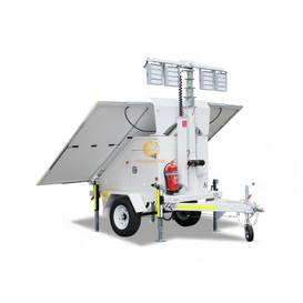 Medium-Small Size Single Axle Solar Lighting Tower